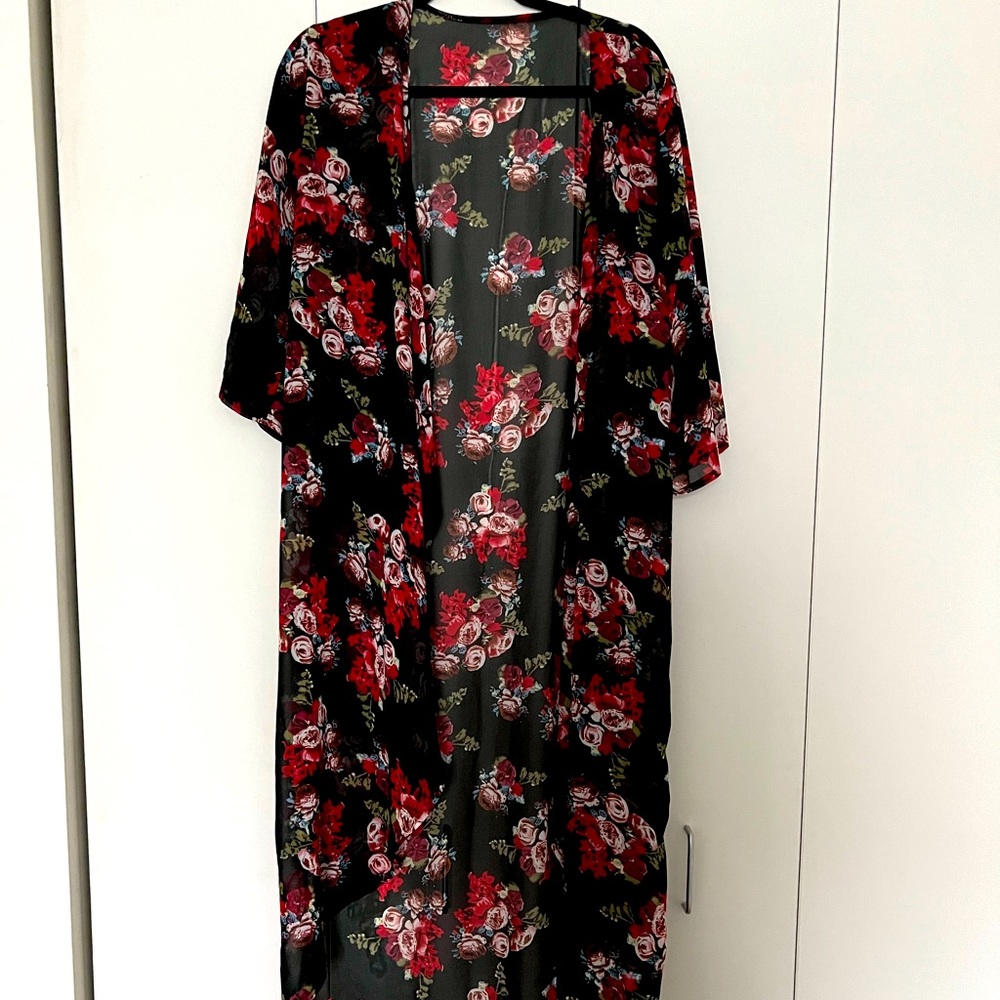 Sheer kimono cardigan